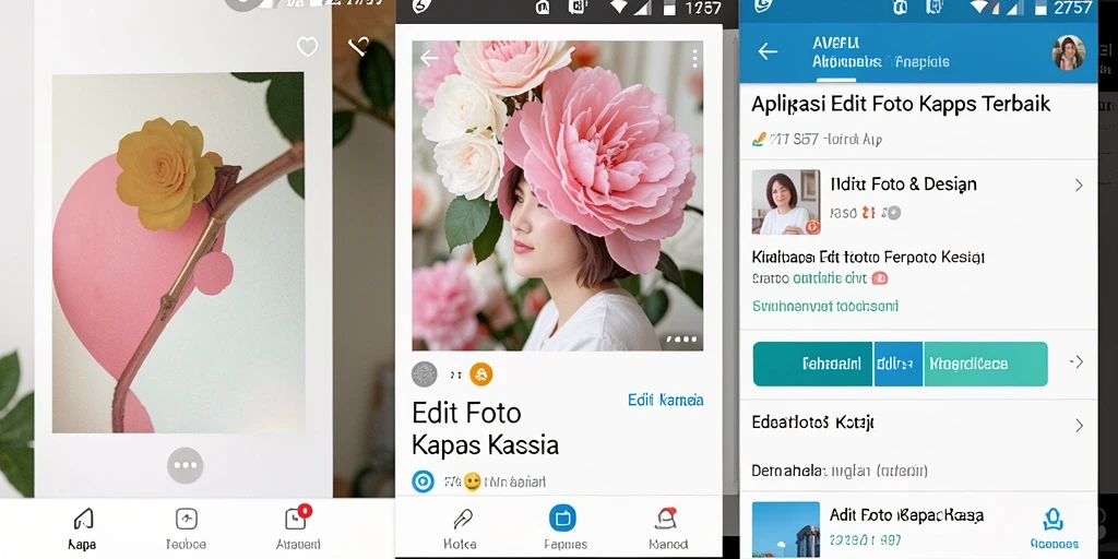 Tampilan antarmuka aplikasi Edit Foto Kertas Kaca yang modern dan user-friendly.