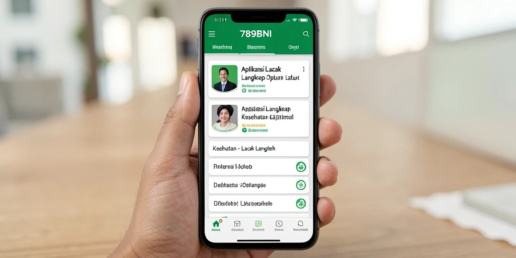 Tampilan antarmuka aplikasi 789BNI yang menarik dan fungsional.