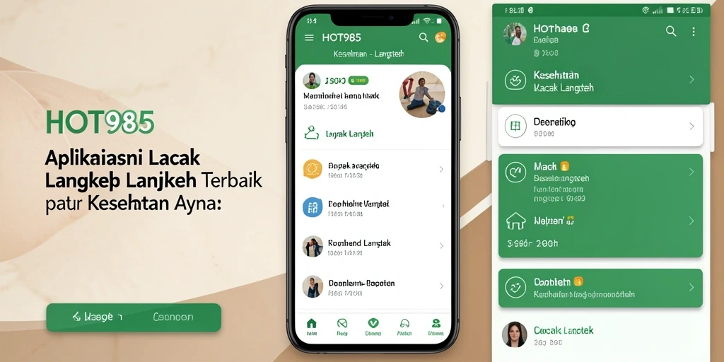 Tampilan antarmuka HOT985 yang sederhana dan informatif.