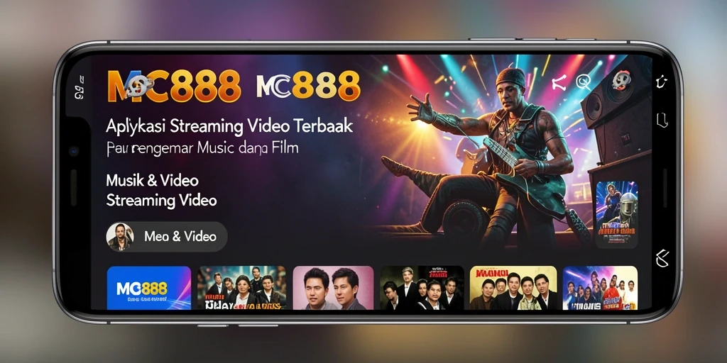 Antarmuka pengguna MC888 yang modern untuk Streaming Video.
