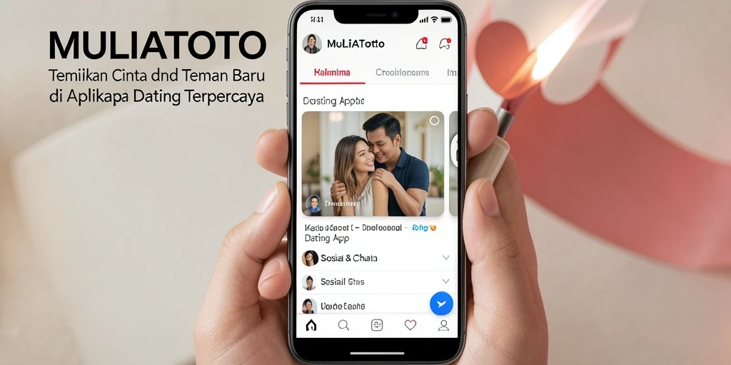 Antarmuka MULIATOTO yang intuitif dan menarik untuk pengguna Dating App.